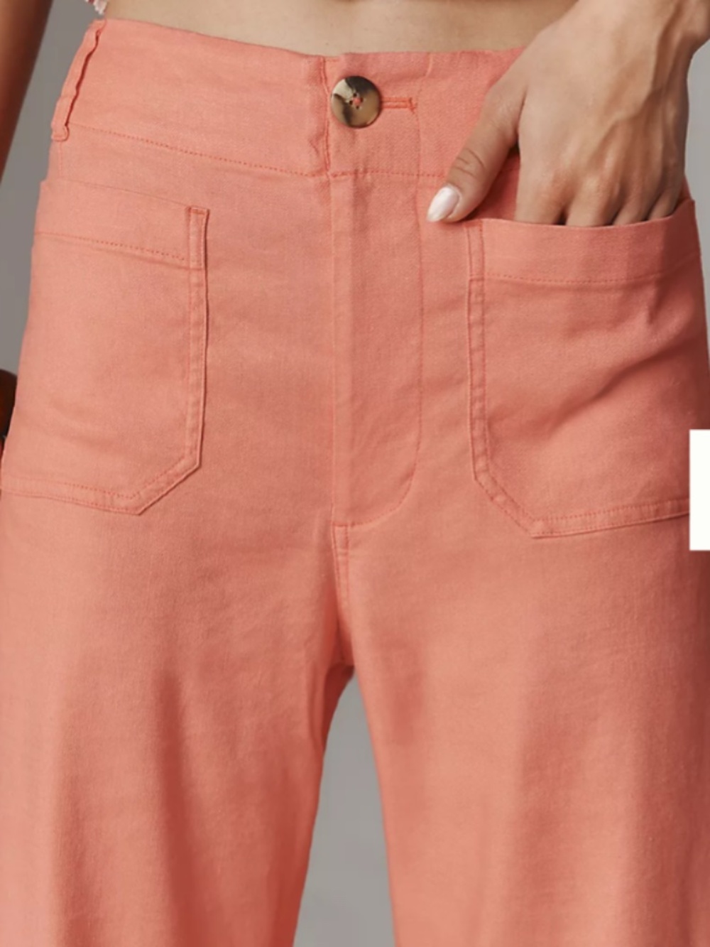MAEVE Anthropologie linen blend Collette wide leg pant size 8